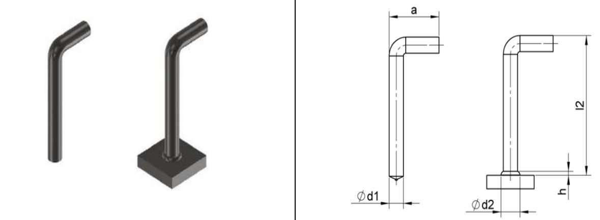 Bearfix bent stud