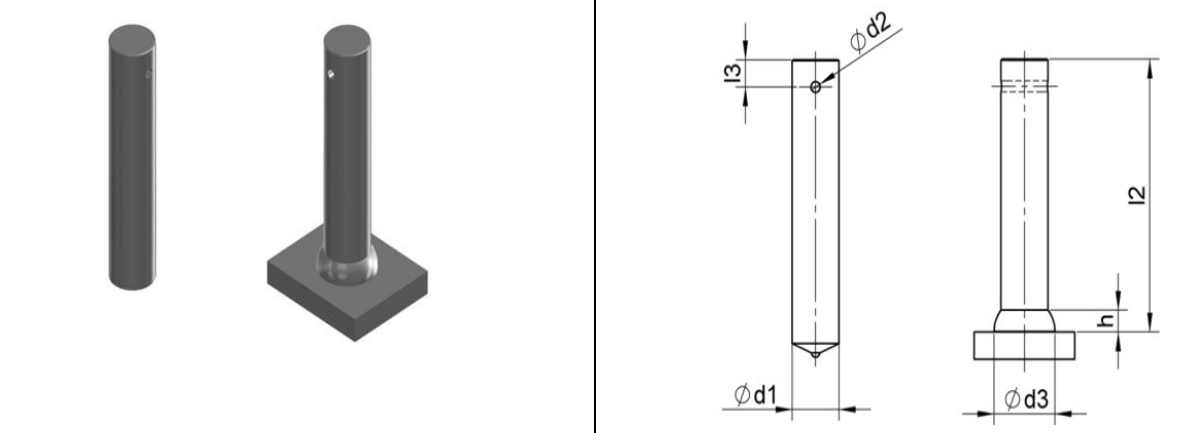 Bearfix locking stud