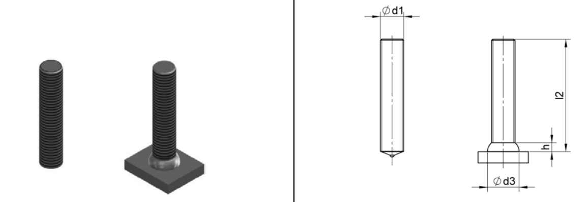 Bearfix FD full-threaded stud