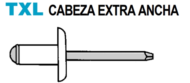 Reblons de cap extra ampla