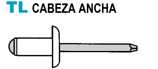 Remaches de cabeza ancha